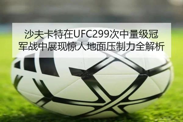 沙夫卡特在UFC299次中量级冠军战中展现惊人地面压制力全解析